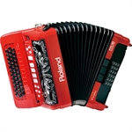 Roland harmonika FR-18 diatonisk - r�d