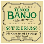 D'Addario J63 Banjostrenge .009 med Phosphor Bronze wound .020