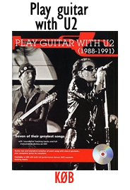 Play guitar with U2 (1988-91) - Guitar tabulatur bog og 1 stk CD 