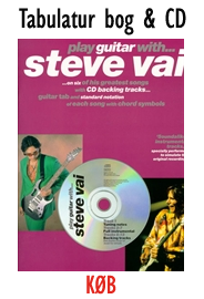 Steve Vai - Guitar tabulatur bog og 1 stk CD 