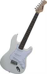 Maestro el-guitar - EG11 - hvid poleret