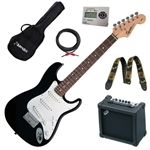 El-guitar pakke - Squier by Fender i sort 3/4 str.