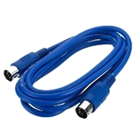 MIDI-52/BL - Bl� - 0,5 meter MIDI-kabel